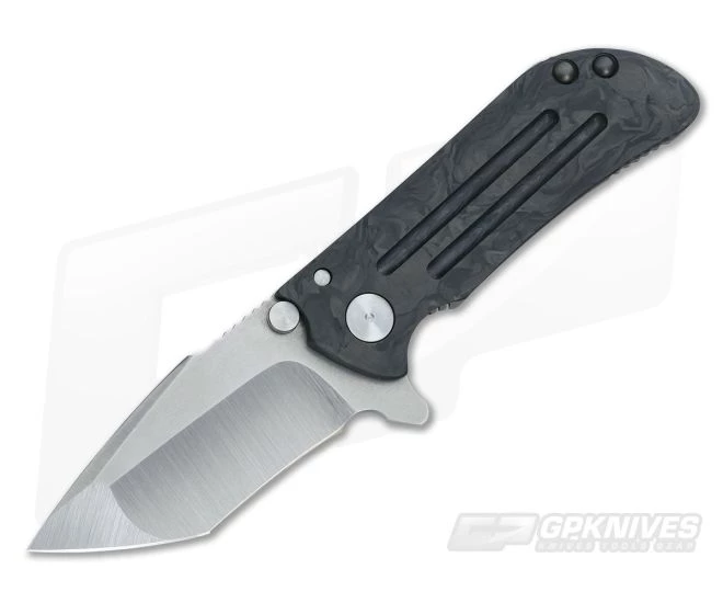 Direware M8 Tanto Flipper Knife Marbled Carbon Fiber and M390