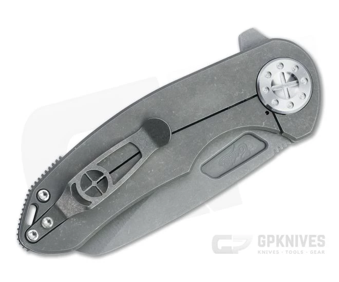 Curtiss Knives F3 Medium Dark Stonewashed XHP Wharncliffe Flipper Standard Slim Folder - Image 2