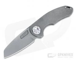 Curtiss Knives F3 Medium Dark Stonewashed XHP Wharncliffe Non-Flipper Standard Slim Folder