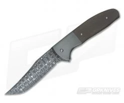 Chuck Gedraitis Tanto Accentor Damascus & Zirconium