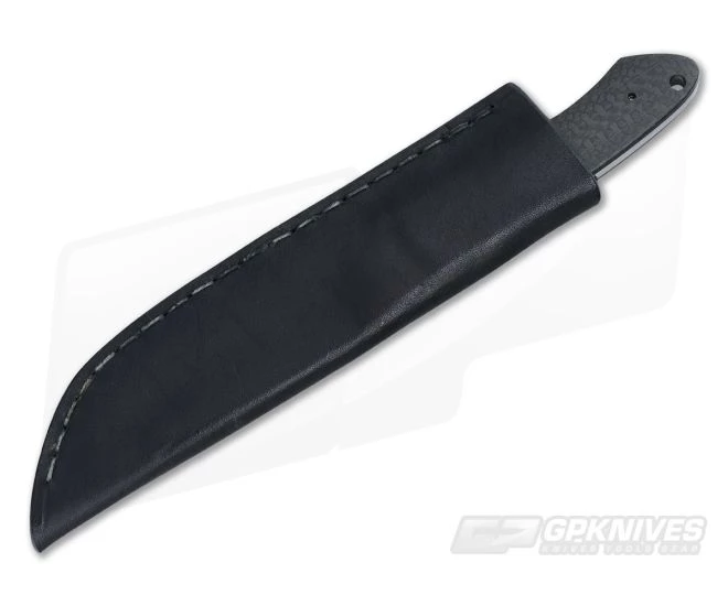 Aaron Frederick 3PS Medium Fixed Blade Damascus Bolster and LS Carbon Fiber - Image 2