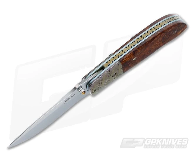 Mike Irie Model 1 Folder Desert Ironwood S35VN #337 - Image 3