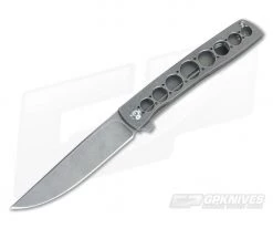 Brad Zinker Custom Urban Trapper Titanium Stonewashed FLF 3027