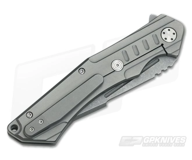 Burger Knives Sierra Titanium Frame Lock Flipper Bead-Blast - Image 2