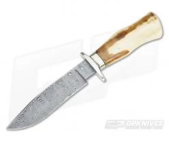 Bill Miller Custom Fighter with Fossil Walrus Ivory & Damascus