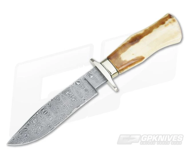 Bill Miller Custom Fighter with Fossil Walrus Ivory & Damascus