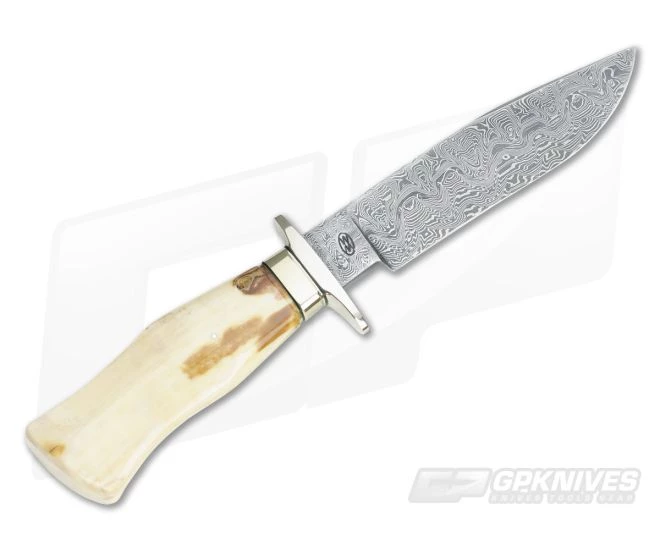Bill Miller Custom Fighter with Fossil Walrus Ivory & Damascus - Image 3