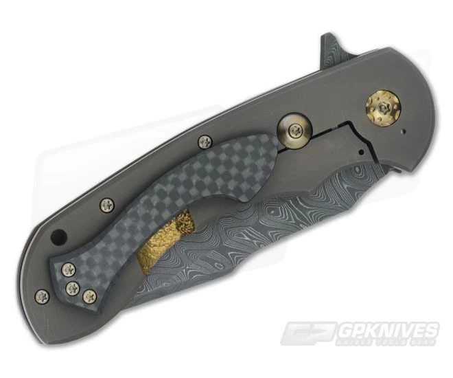 Steven Kelly Synergy Flipper Koa Wood and Damascus - Image 2