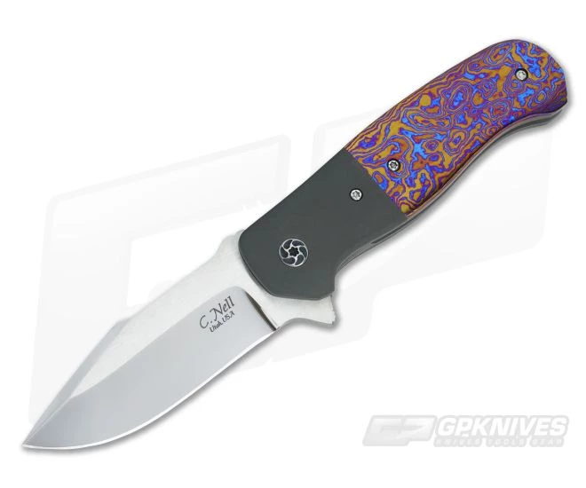 Chad Nell Patton Flipper Moire TiMascus and Zirconium