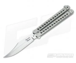 Craig Camerer Custom Balisong Clip Point Titanium & Elmax