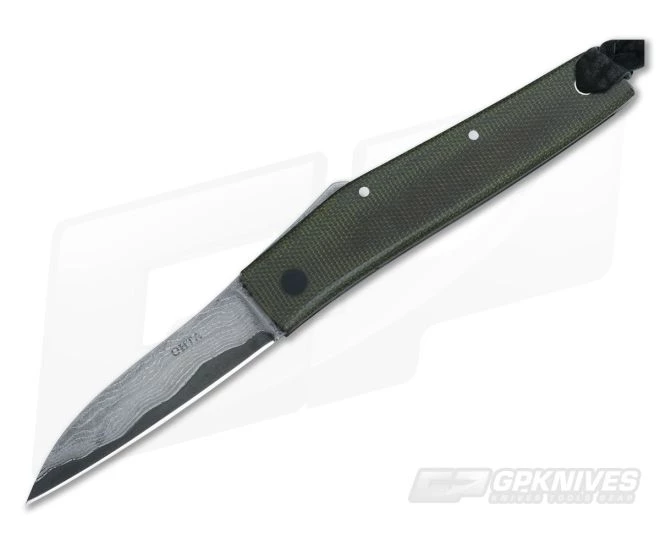 Hiroaki Ohta Knives OFF-L Green Micarta Friction Folder 3262