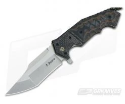 Randy Doucette Oddity Jigged Micarta Satin CPM-20CV
