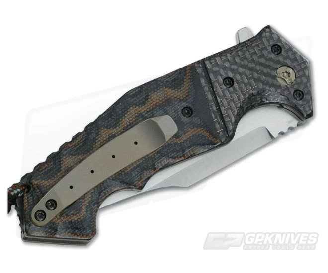 Randy Doucette Oddity Jigged Micarta Satin CPM-20CV - Image 2