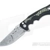 Brian Tighe 4" Tighe Fighter Glow Inlay G10 Damasteel Drop Point