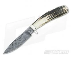 Bill Miller Custom Hunter Sambar Stag and Damascus