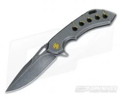 Olamic Cutlery Wayfarer 247 Bronze Holes Titanium Frame Lock Flipper