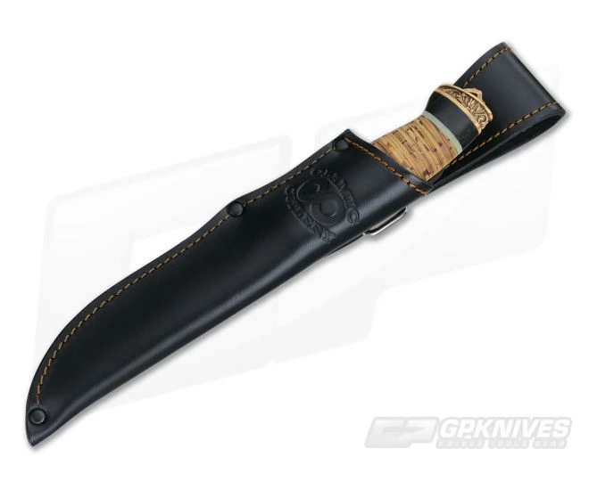 Olamic Cutlery Suna Birch Series Damascus Drop Point - Image 2