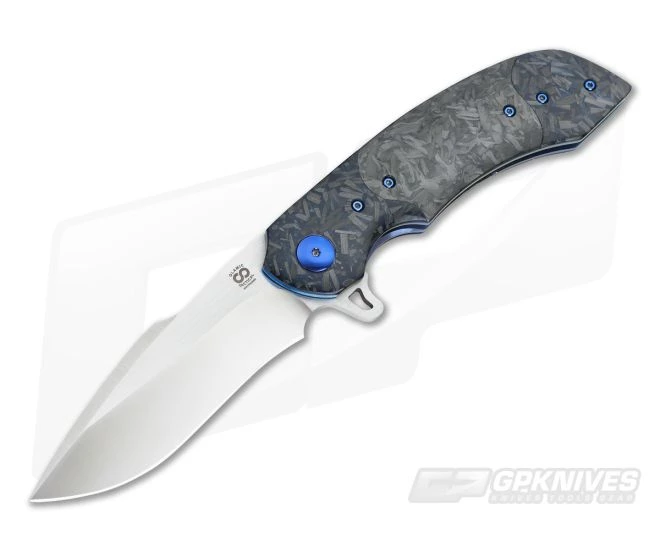 Olamic Cutlery Wayfarer Shred Carbon Fire Harpoon Blade