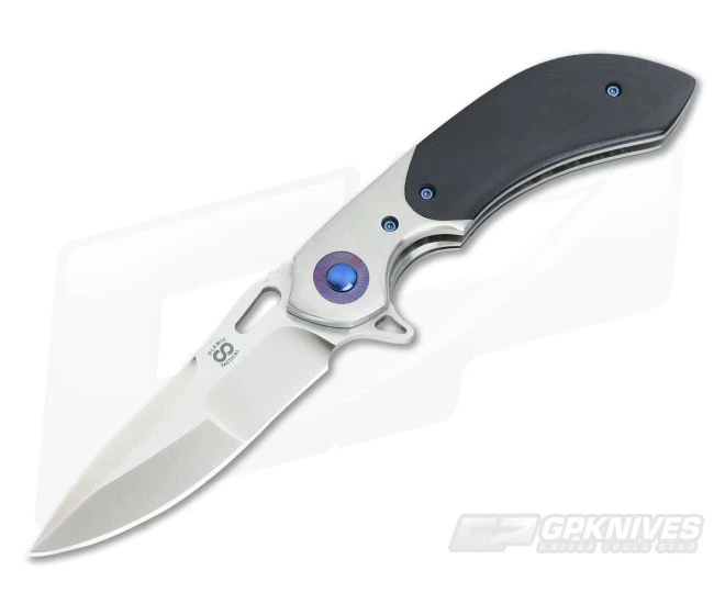 Olamic Cutlery Wayfarer Compact Flipper Micarta and Curved Ti Bolster