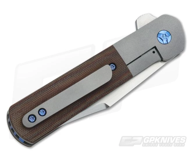 Enrique Pena Custom Lanny's Clip Flipper Natural Micarta - Image 2