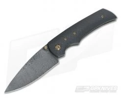 Steven Kelly Gulo Carbon Fiber Folder Nichols Damascus