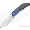 Alan Folts Sultan Folder Silver Lightning Strike Blue Bolsters
