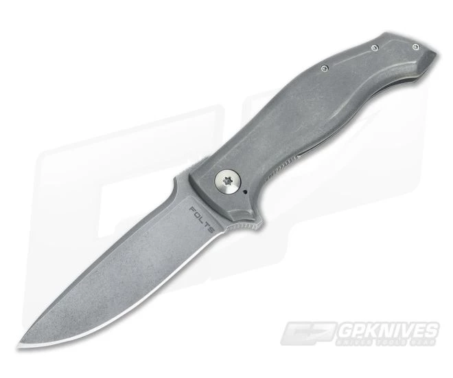 Alan Folts Custom Spartan Titanium Frame Lock Flipper CPM-154 3423