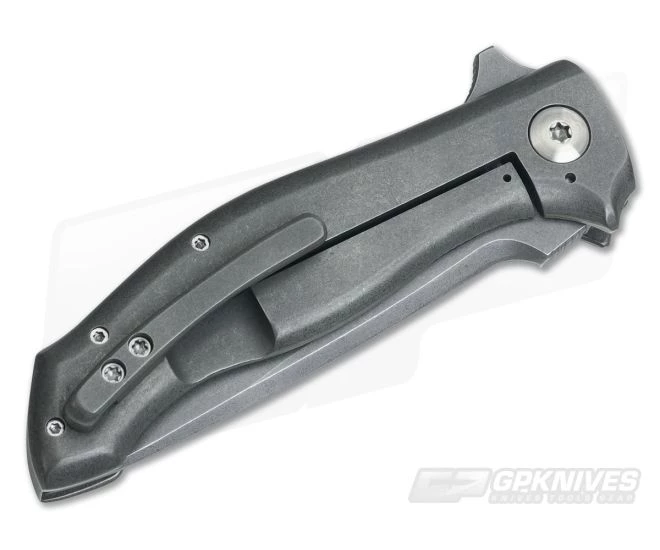 Alan Folts Custom Spartan Titanium Frame Lock Flipper CPM-154 3423 - Image 2