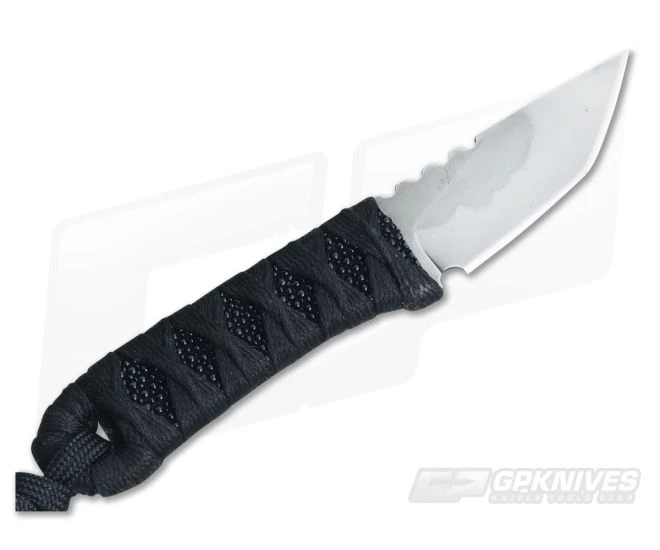 Randy Doucette Back Up Neck Knife Cord Wrap Black Ray Skin 1095 Hamon - Image 3