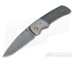 Steve Kelly Gulo Marbled Carbon and Nichols Damscus Folder