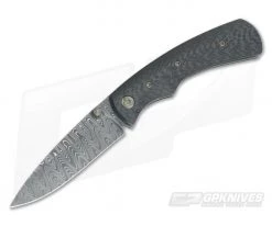 Steve Kelly Lightspeed Folder Carbon Fiber and Nichols Damascus