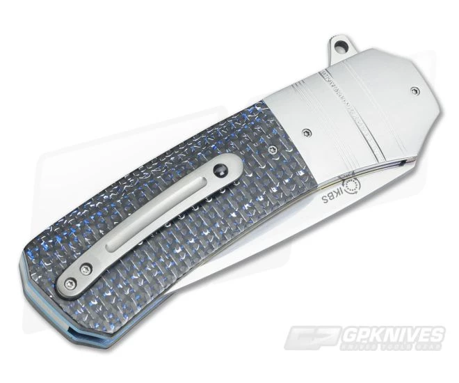 Herucus Blomerus LL 15 Blue Silver LS Carbon Fiber Liner Lock Folder - Image 2