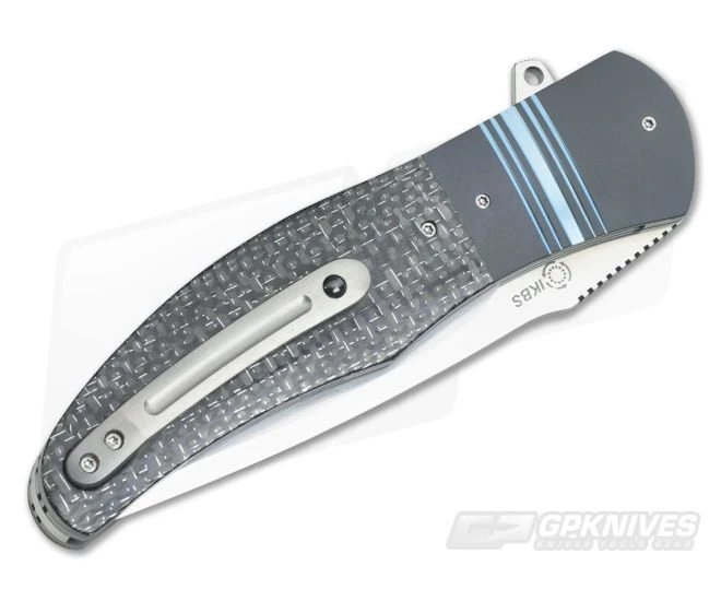 Herucus Blomerus LL 13 Silver LS Carbon Fiber and Zirconium Liner Lock Folder - Image 2