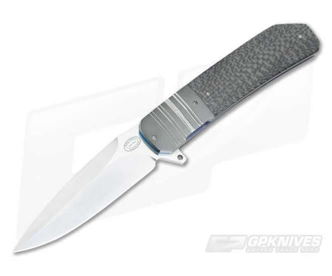 Herucus Blomerus LL 14 Bronze LS Carbon Fiber and Zirconium Liner Lock Folder