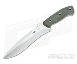 Mike Irie TFK Green Micarta Satin S35VN