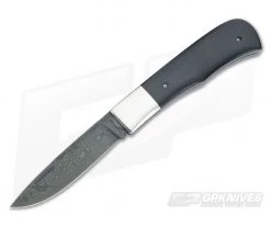 Chuck Hawes Custom Remington Folder Black Micarta and Damascus