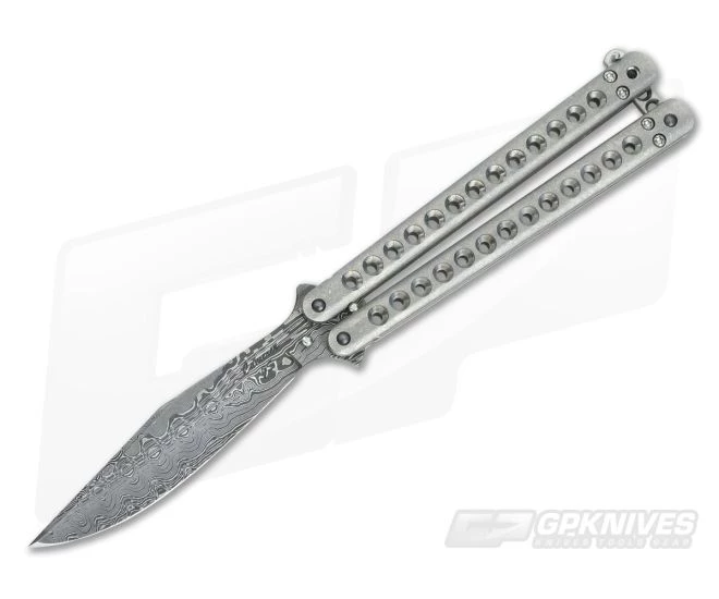 Craig Camerer Skeleton Balisong with Damascus Blade