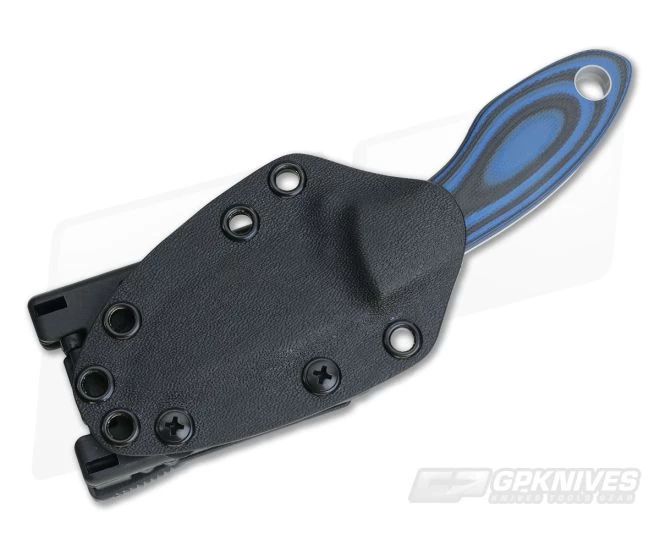 Tom Krein Custom Hydra Blue/Black G10 Fixed EDC - Image 2