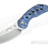 Olamic Cutlery Busker Largo 5 Hole Blue Seabed Satin M390 Top Flipper