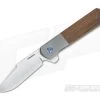 Enrique Pena Custom Barlow Clip Point Flipper Natural Micarta 3564