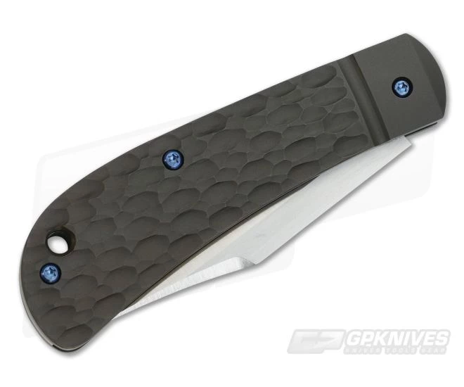 Enrique Pena Custom Lanny's Clip Point Jigged Bronze Titanium Slipjoint - Image 2