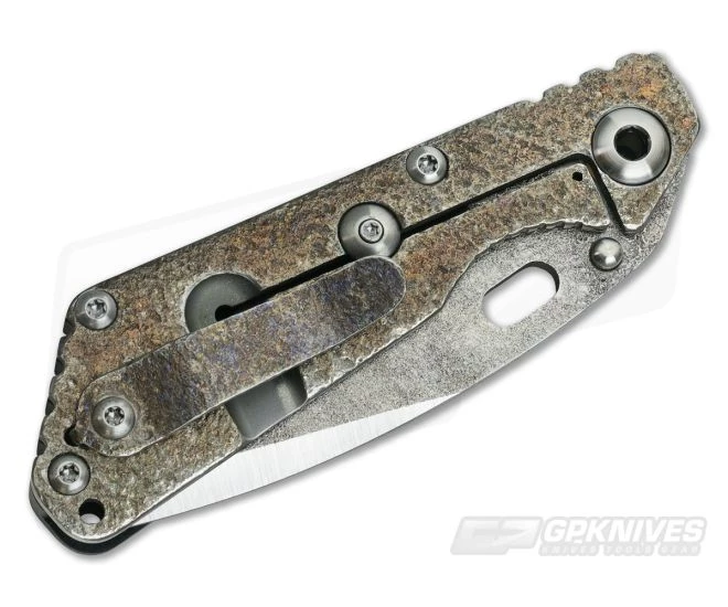 Mick Strider Custom SnG Nightmare Grind Tanto Concealed Carry Textured Titanium - Image 2
