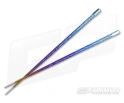 Steve Kelly TiSushi Sticks Rainbow Anodized Titanium Chopsticks