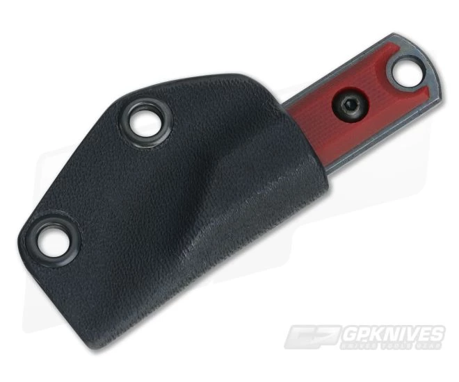 NCC Knives EDC Kiridashi Distressed O1 Red G10 Fixed Blade - Image 2