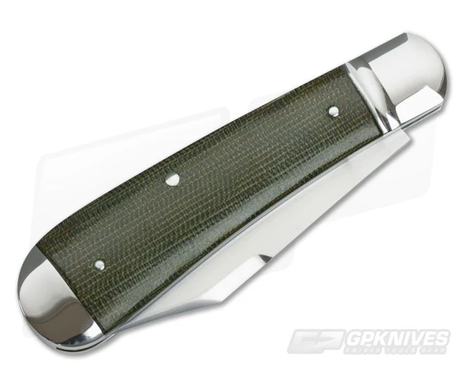 Hiroaki Ohta #107 Clip Point Green Micarta Slip Joint Folder - Image 2