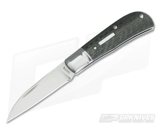 Hiroaki Ohta #125 Mini Wharncliffe Carbon Fiber Slip Joint Folder