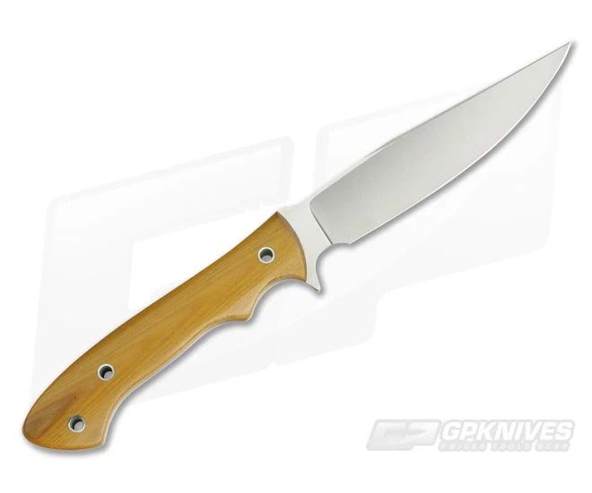 Camerer Knives Thorne Elmax Natural Linen Micarta Fixed Blade - Image 3