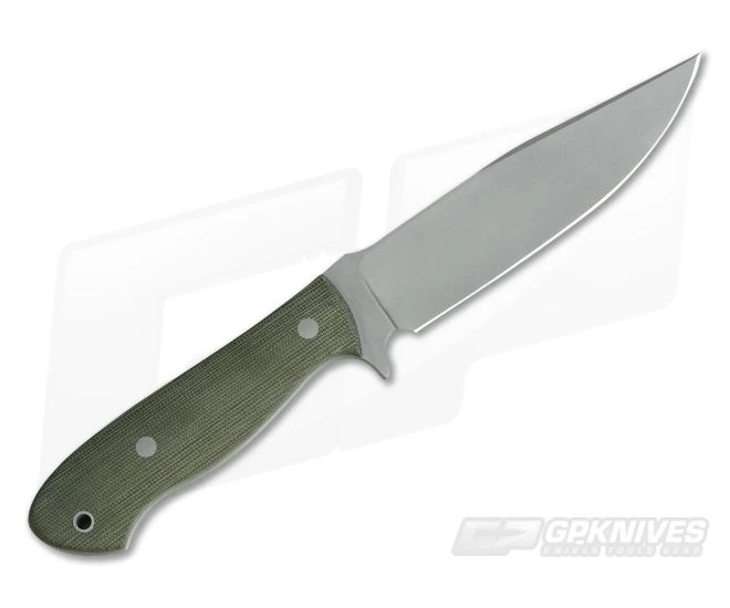 Camerer Knives Recon Elmax Green Canvas Micarta Fixed Blade - Image 3