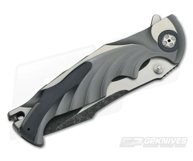 Brian Tighe Custom Tighe Breaker Large Two-Tone RWL34 Recurve Integral Titanium Flipper 3669 - Image 2