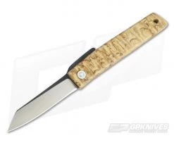 Hiroaki Ohta Knives OFF FK7P Birch Wood Friction Folder 3686
